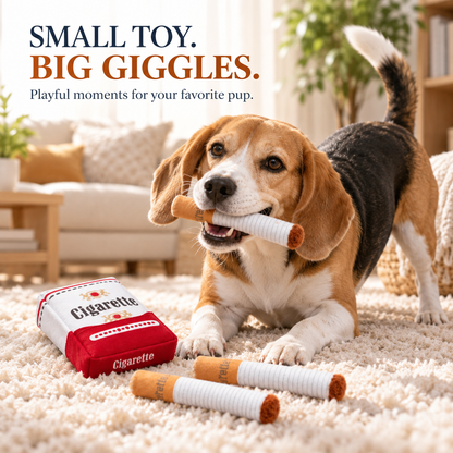 Squeaky Cigarette Dog Toy