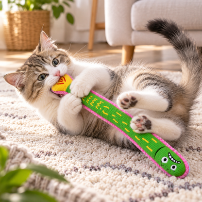 Crinkle Cat Chew Toy