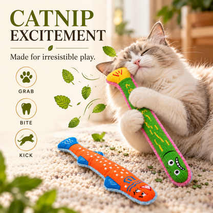 Crinkle Cat Chew Toy