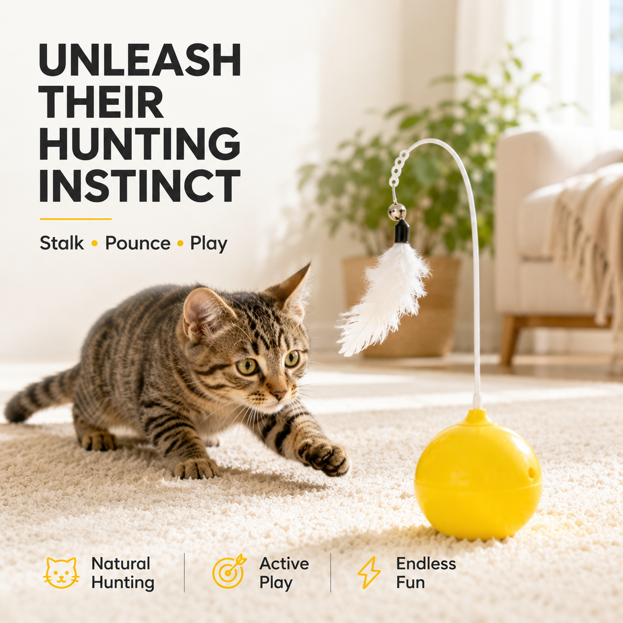 Automatic Feather Chase Ball