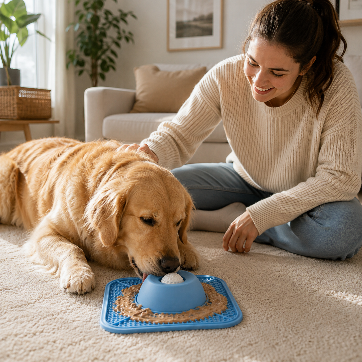 Slow Feeder & Lick Mat Bowl