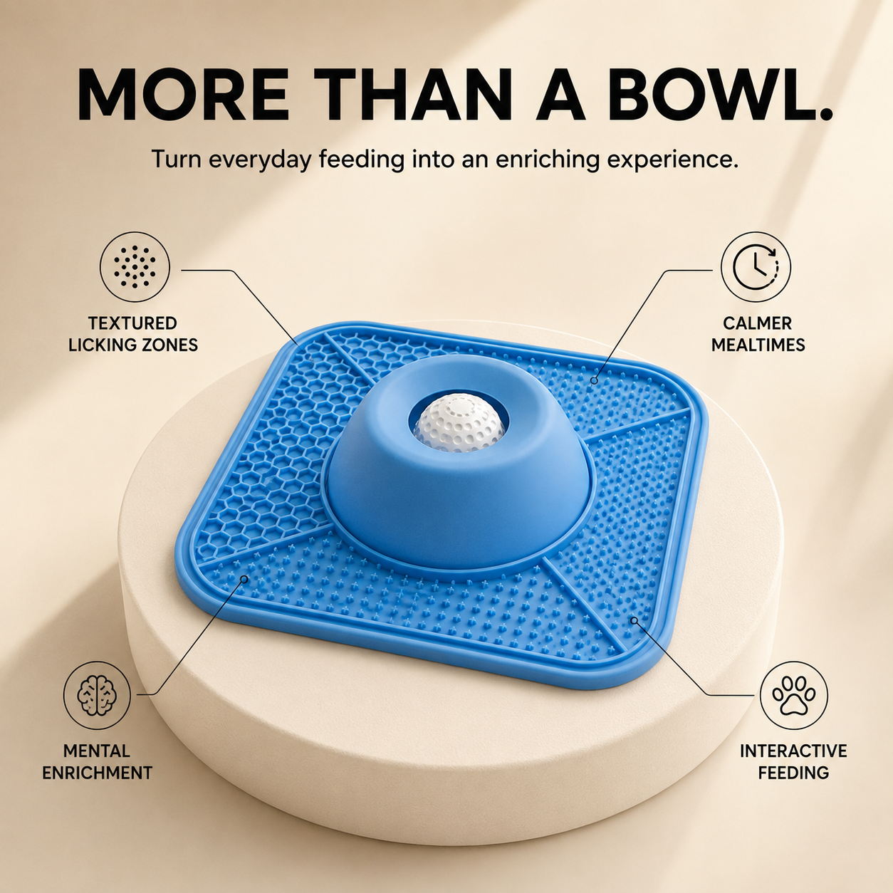 Slow Feeder & Lick Mat Bowl