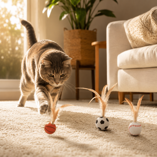 Feather Cat Balls