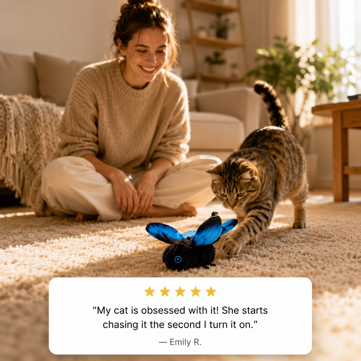 Interactive Moving Butterfly Toy