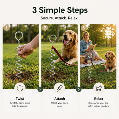 Spiral Dog Tie-Out Stake