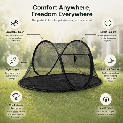 Foldable Mesh Pet Tent