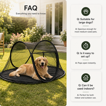 Foldable Mesh Pet Tent