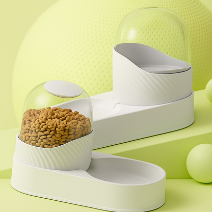 DesignFeedingStation – Feeding Station with Glass Dome & Non-Slip Base