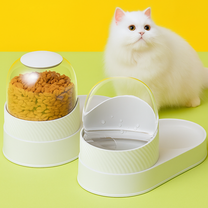 DesignFeedingStation – Feeding Station with Glass Dome & Non-Slip Base