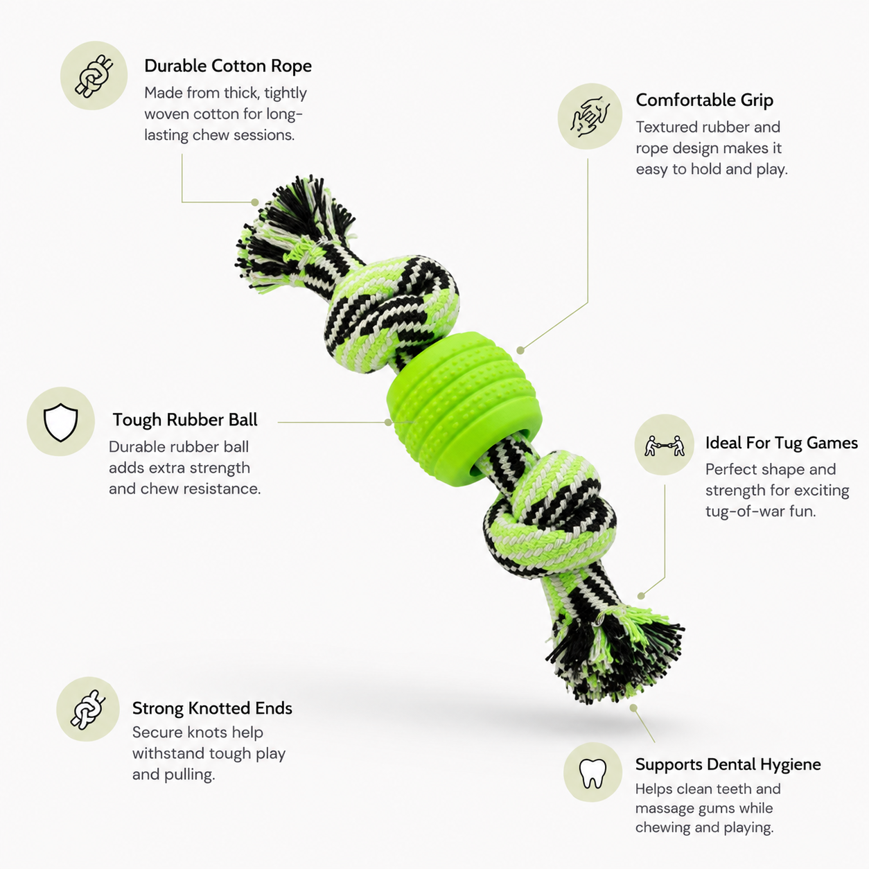 CottonKnot Chew Rope Ball Toy
