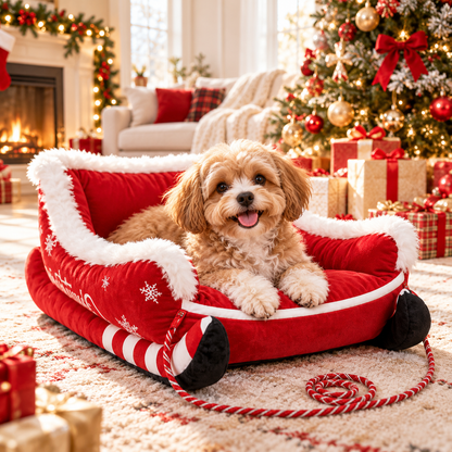 Christmas Sleigh Pet Bed