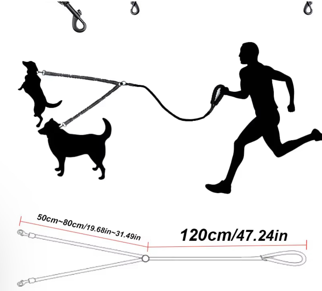 Dual-Flex Tandem Leash