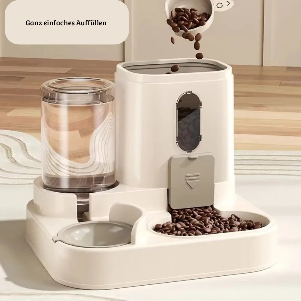 FeedFlow 2-in-1 Auto Food & Water Feeder