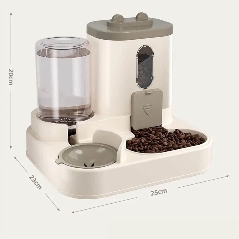 FeedFlow 2-in-1 Auto Food & Water Feeder