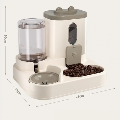 FeedFlow 2-in-1 Auto Food & Water Feeder