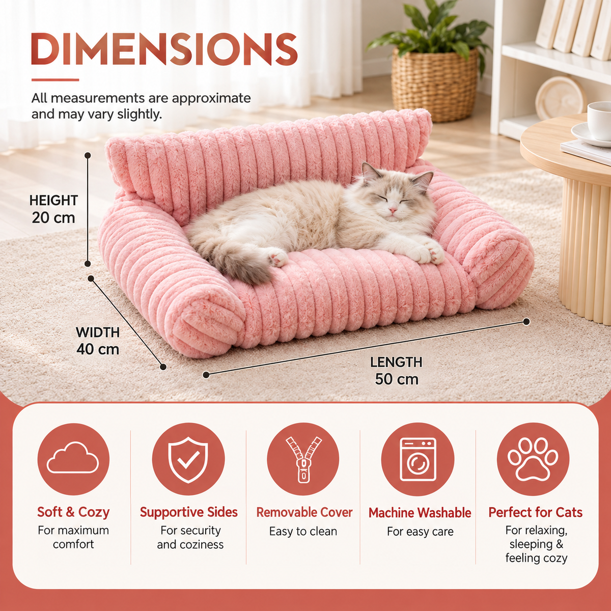 Fluffy Cloud Pet Sofa Bed