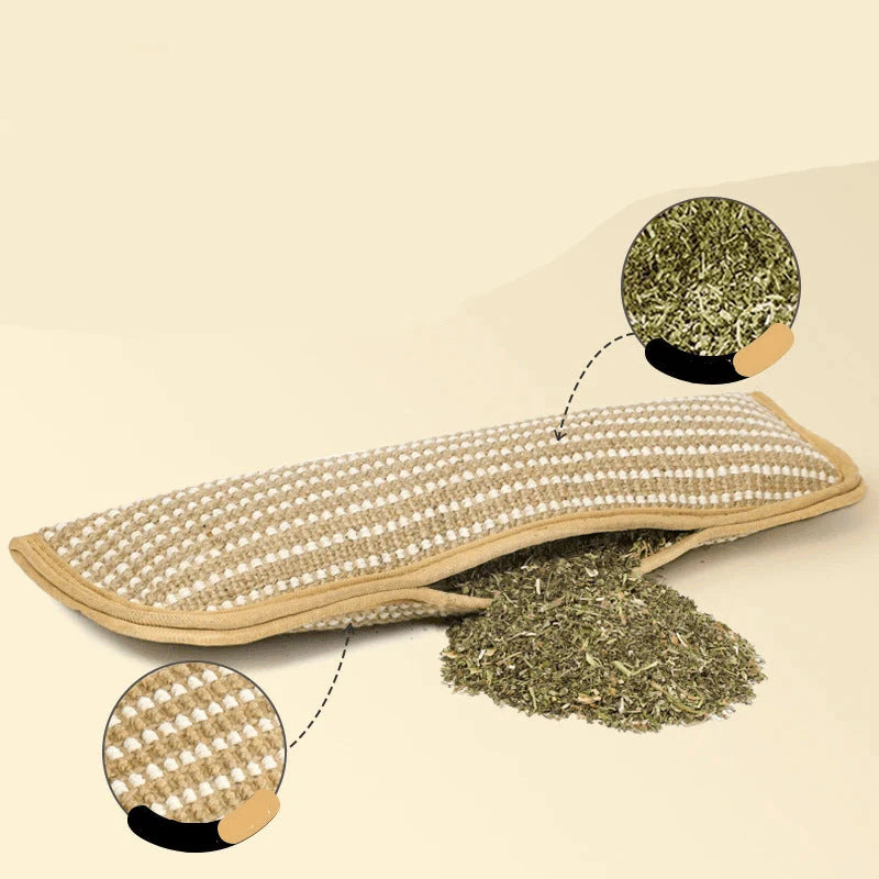 Scratch & Purr – Hemp Cat Scratching Pad with Catnip