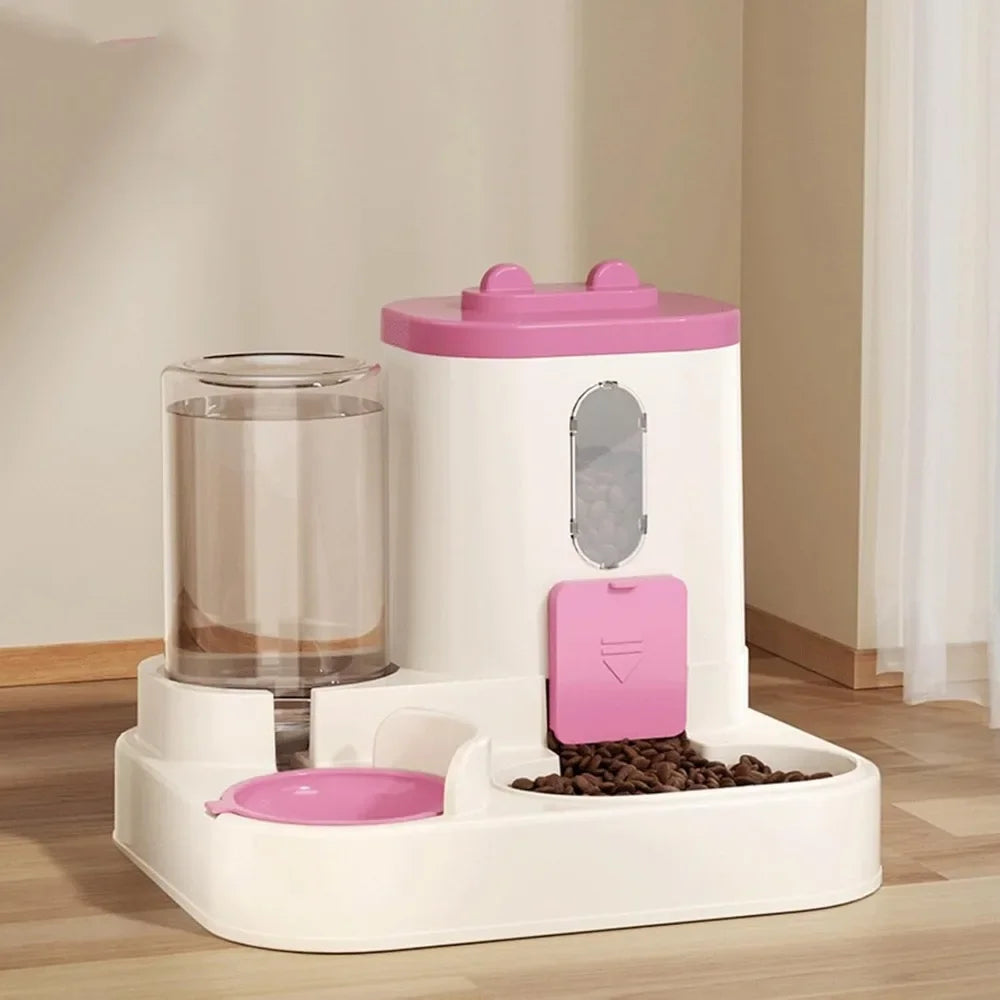 FeedFlow 2-in-1 Auto Food & Water Feeder