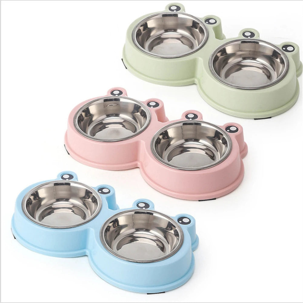 FrogFeast Double Pet Bowl