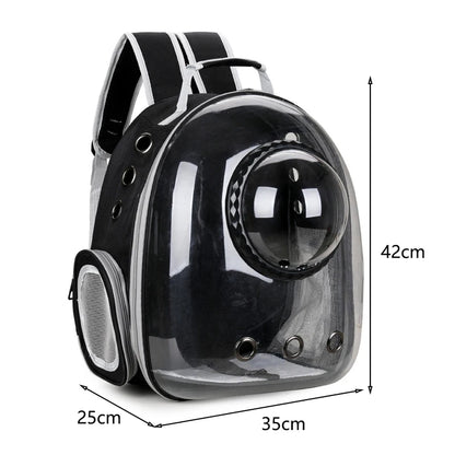 GalaxyPaw Transparent Space Capsule Pet Backpack