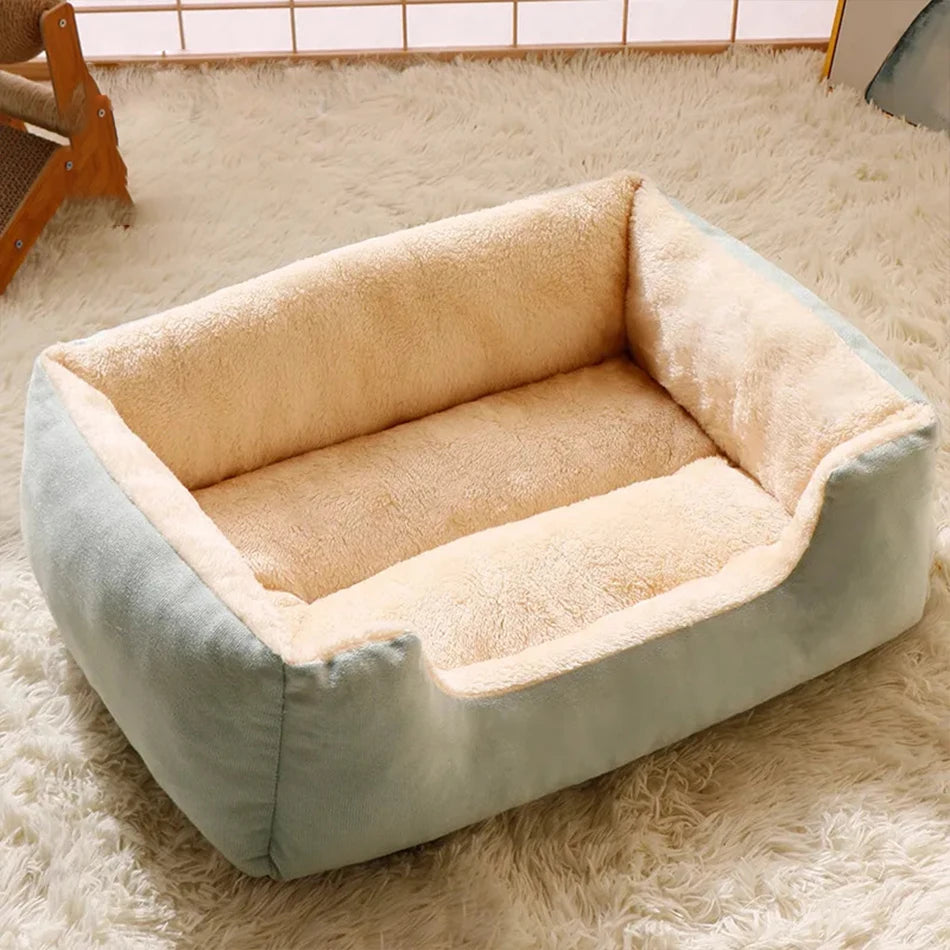 SnuggleNest Plush Cat & Small Dog Bed