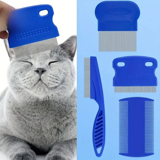 Essential 4-Piece Pet Health & Grooming Comb Set