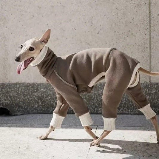 SnowCuddle Plush Winter Dog Jumpsuit