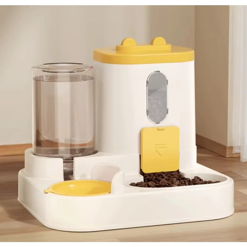 FeedFlow 2-in-1 Auto Food & Water Feeder