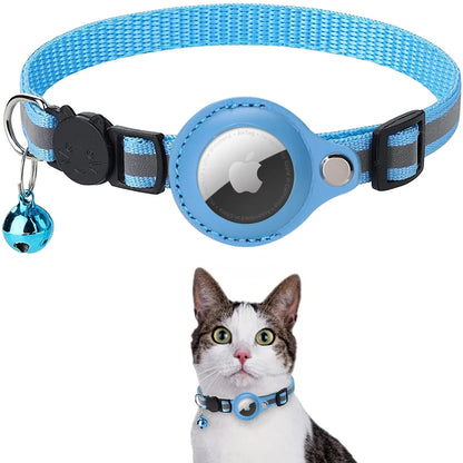 PawTrack AirTag Case & Reflective Pet Collar