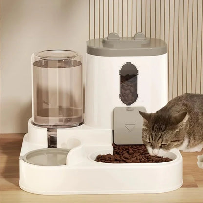 FeedFlow 2-in-1 Auto Food & Water Feeder