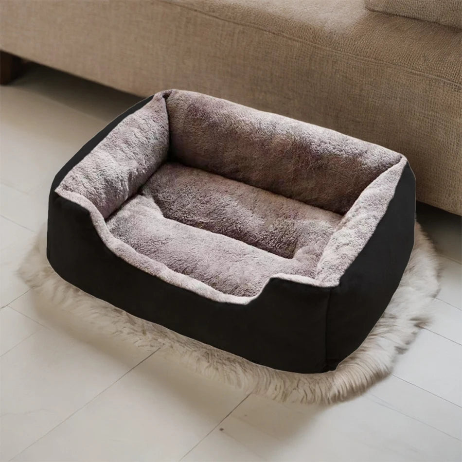 SnuggleNest Plush Cat & Small Dog Bed