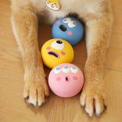 Squeaky Eyeball Fetch Toy