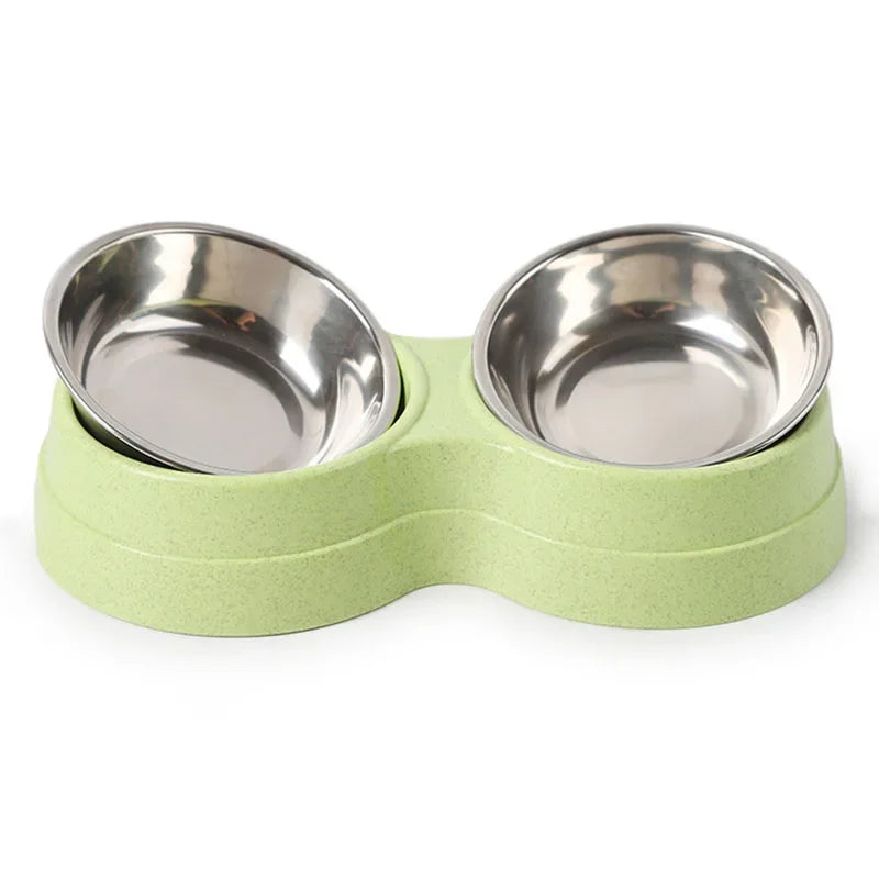 TwinFeast Stainless Steel Double Pet Bowl