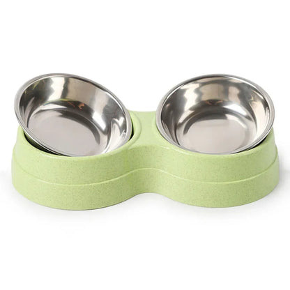 TwinFeast Stainless Steel Double Pet Bowl