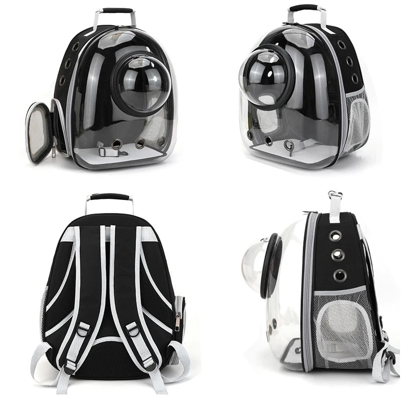 GalaxyPaw Transparent Space Capsule Pet Backpack