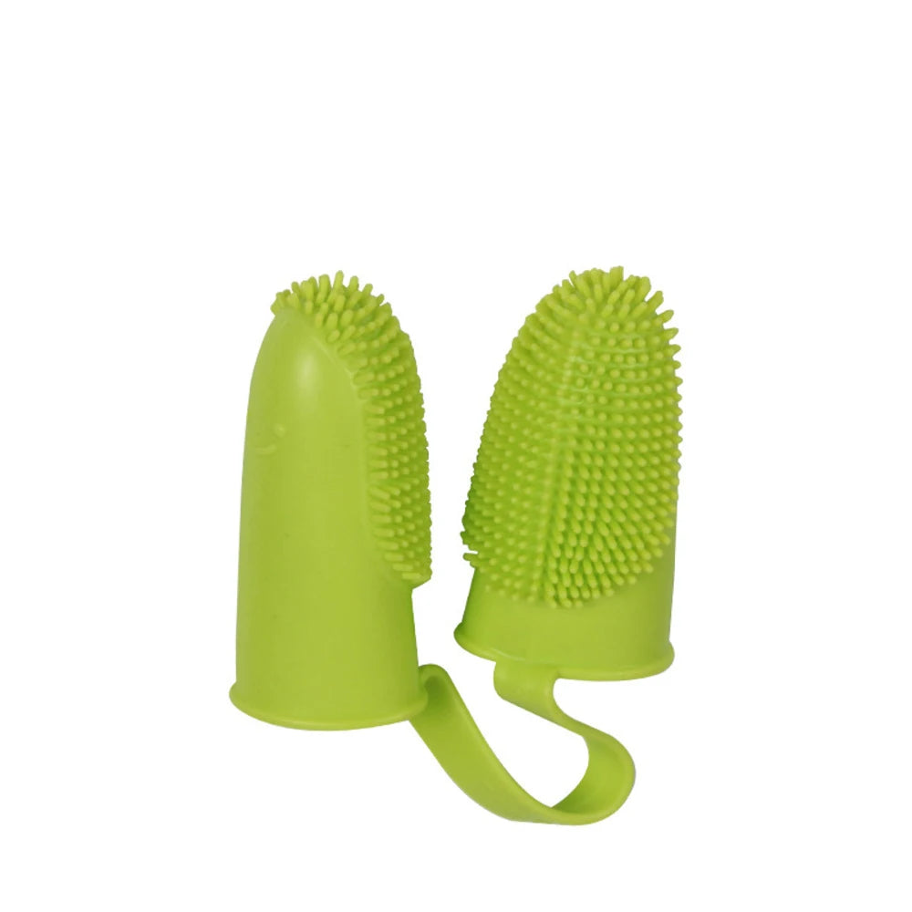 SilicaBrush 2-Finger Silicone Pet Toothbrush