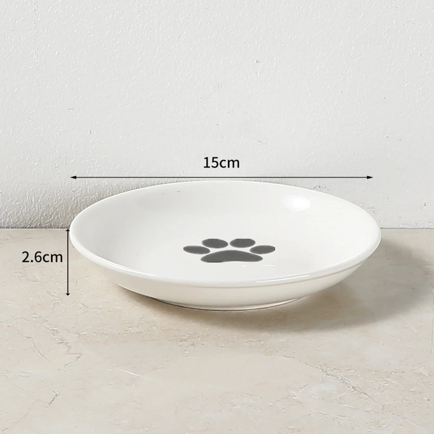 WhiskerEase Elevated Ceramic Cat Bowl