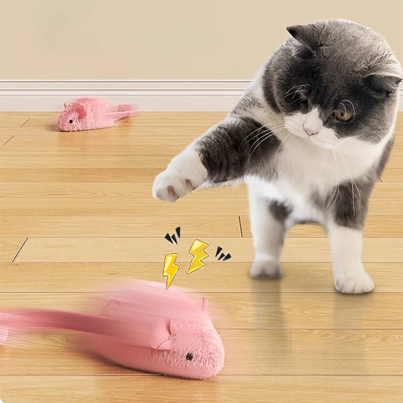LumoMouse Interactive Plush Cat Toy