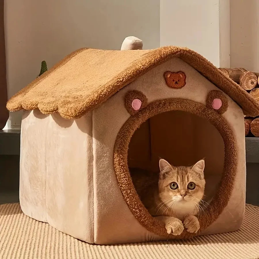 CozyNest Foldable Pet House
