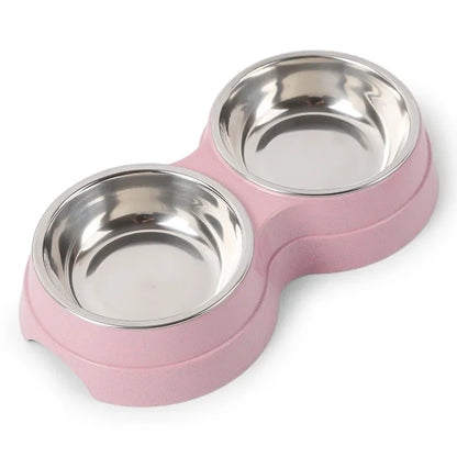 TwinFeast Stainless Steel Double Pet Bowl