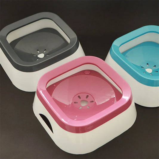 SplashGuard Large Capacity Pet Water Bowl