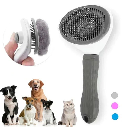 FurEase Self-Cleaning Pet Brush