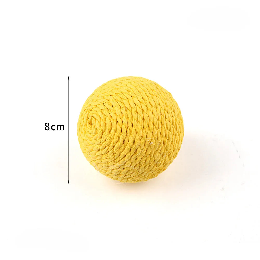 Natural Weave Interactive Cat Scratch & Chew Ball