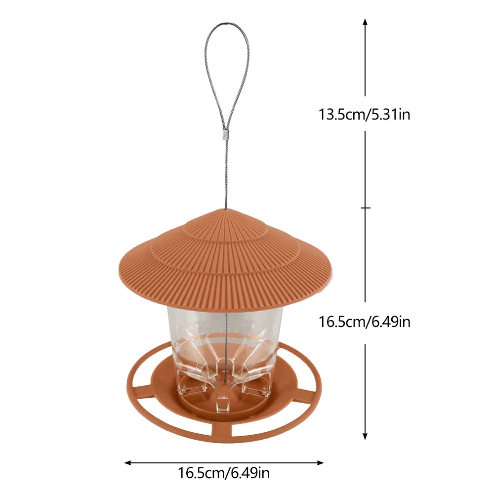 ForestShield Covered Hanging Bird Feeder