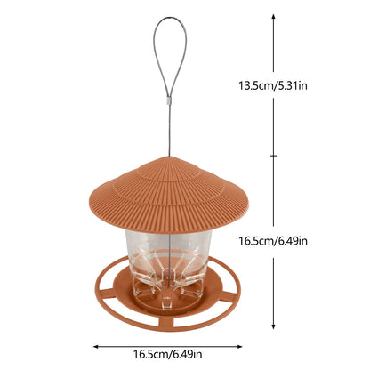 ForestShield Covered Hanging Bird Feeder