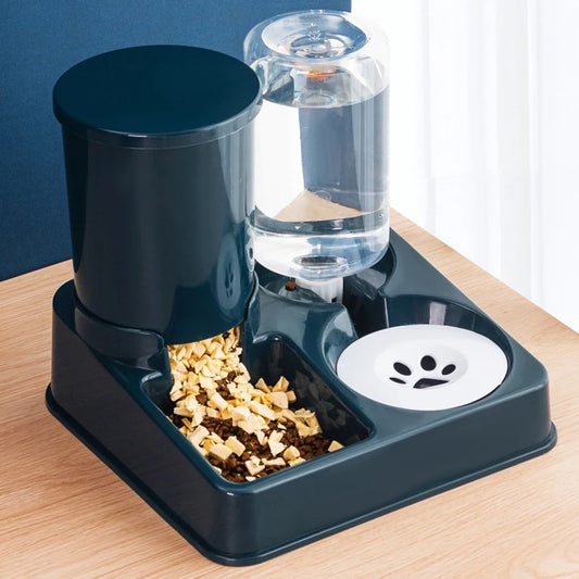 PawServe 2-in-1 Automatic Pet Feeder & Water Dispenser