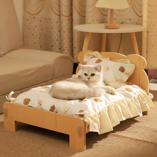 Woodland Teddy Pet Bed