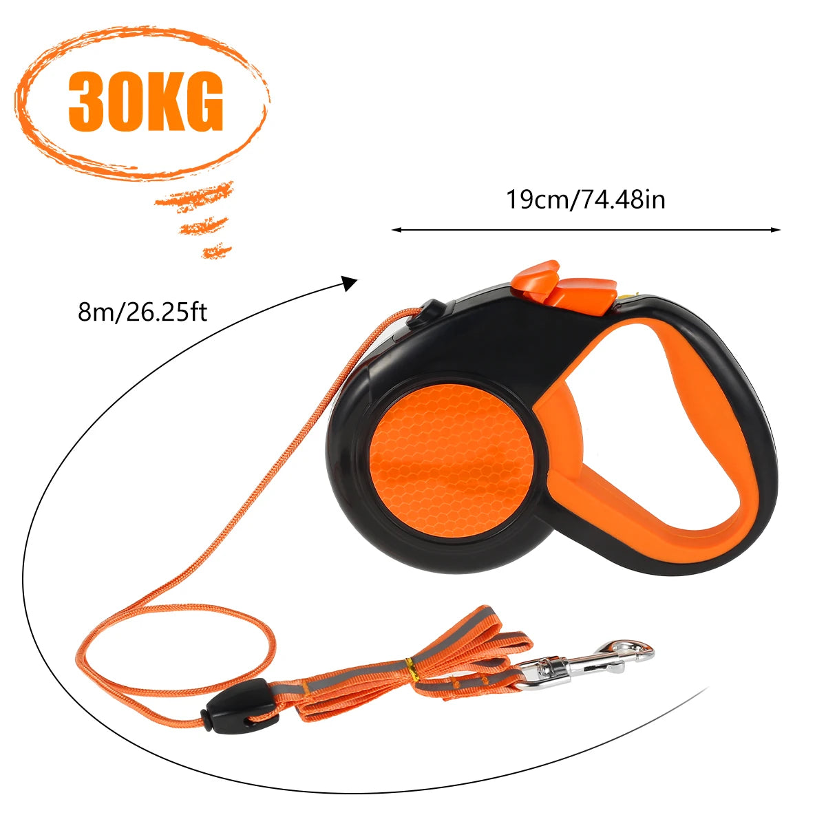 LongStride 8 m Retractable Dog Lead