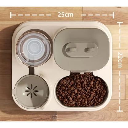 FeedFlow 2-in-1 Auto Food & Water Feeder