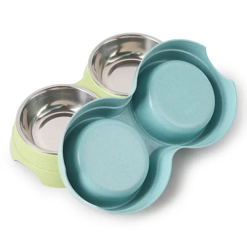 TwinFeast Stainless Steel Double Pet Bowl